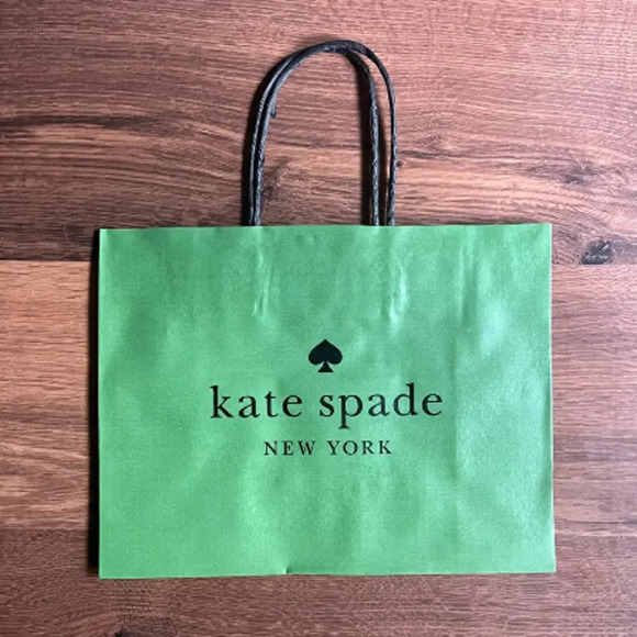 FREE w/purchase Kate Spade Paper Green Bag - Picture 1 of 2